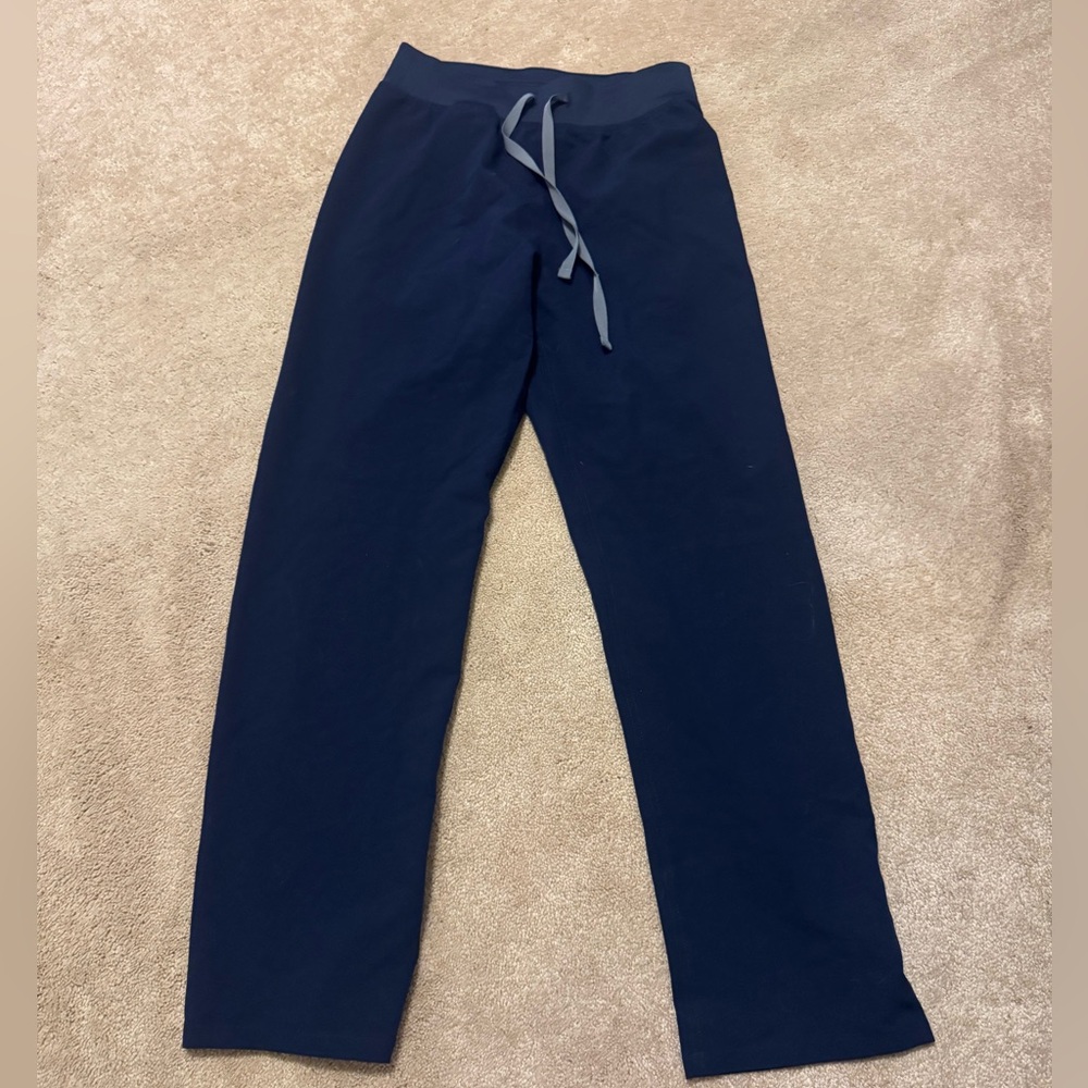Figs navy high waisted Livingston bottoms